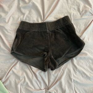 Brown Velour Shorts
